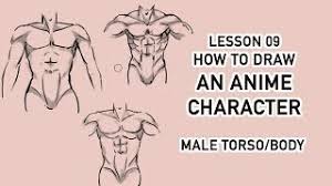 Draw Anime Character Tutorial 09 Male Torso Male Body Youtube For some basic anime style shading you can add shadows in the commonly shaded areas. draw anime character tutorial 09 male torso male body