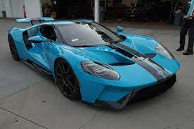 2018 Ford Gt Miami Blue Paganizonda Ford Gt Super Luxury Cars Futuristic Cars