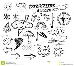 Set Of Weather Hand Drawing Icons How To Draw Hands Weather Books Drawings