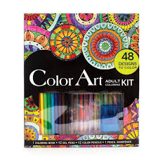 See more ideas about watercolor kit, travel art kit, art kits. Leisure Arts Inc Color Art For Everyone Adult Coloring Book Kit 26 Piece Walmart Com Walmart Com