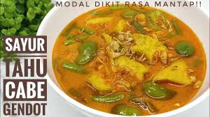Jun 22, 2021 · resep tumis labusiem mix tahu kuning, bumbu uleg. Sayur Tahu Cabe Gendot Masakan Sederhana Rasa Luar Biasa Youtube