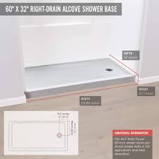 Choice one is to choose your door type and finish the design process online, which is simple. Delta Faucet Procrylic 60 X 32 Right Drain Shower Base High Gloss White B78615 6032r Wh Buy Online At Best Price In Uae Amazon Ae