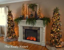 Rusty Heart Designs Christmas Mantel Decorations Christmas Fireplace Rustic Christmas