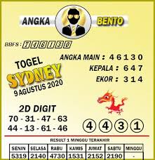 Prediksi Togel Sydney 9 Agustus Tahun 2020 Sydney Bento 27 Oktober