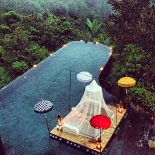Enjoy A Gourmet Thai Menu On A Lounge Set Atop A Floating Stage At Ubud Hanging Gardens Ubud Hanging Gardens Hanging Garden Ubud