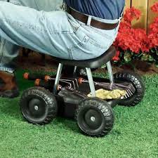 Rolling Garden Scooter Gardening Stool Pad Plant Seat W Wheels No Knealing Garden Scooters Garden Seating Garden Stool
