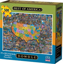 2.6 out of 5 stars 8. Best Of America 500 Piece Dowdle Jigsaw Puzzle