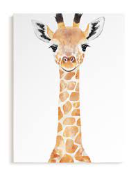 Baby Giraffe 2 Kids Open Edition Non Custom Art Print By Cass Loh Giraffe Wall Art Giraffe Painting Giraffe Art