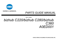 Be attentive to download software for your. Konica Minolta Bizhub C280 Parts Manual