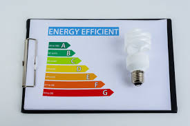 Energy Efficiency Concept With Energy Rating Chart And