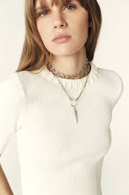 Ribbed Top Tami Blue // ba&sh SG