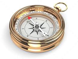 Gold Compass Bussola Rosa Dos Ventos Relogio Rosa