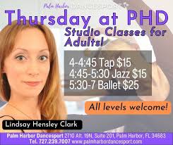 Looking for Adult dance in Tap, Jazz, or Ballet? It all happens