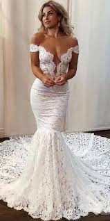 Unique Tulle Lace Off The Shoulder Neckline Mermaid Wedding Dresses Weddingdressesmermaid Ball Gowns Wedding Indian Wedding Dress Midi Wedding Dress