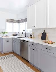 Laya grey shaker cabinets kitchen paint. Photo 4 Of 6 In A Leak Leads To A Dazzling Kitchen Overhaul In Los Grey Kitchen Designs White Shaker Kitchen Grey Shaker Kitchen