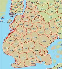 brooklyn new york zip code map brooklyn