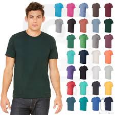 Bella Canvas Unisex T Shirt Color Chart Rldm