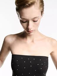 MANGO Nix Rhinestone Mini Dress