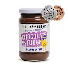 Chocolate Fudge Peanut Butter - 290g - Forty Thieves Nut Butters