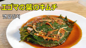 エゴマの葉のキムチ 漬けてすぐ食べられる 夏の簡単キムチ 깻잎김치 Youtube