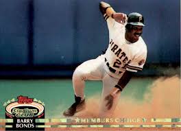 Barry bonds is not among them. 1992 Topps Stadium Club Barry Bonds 604 On Kronozio