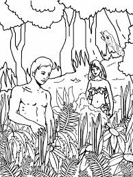 Garden eden coloring pages leversetdujourfo. Printable Adam And Eve Coloring Pages For Kids