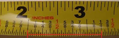 A quarter inch equals 0.635 centimeter because 1/4 times 2.54 (the conversion factor) = 0.635. How To Read A Tape Measure Reading Measuring Tape With Pictures Construction Measuring Tools Using Tape Measures Johnson Level Tool Mfg Company