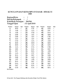 Kunci simak ui 2012 pdf document. Dasar Kunci Jawaban Simak Ui 2010 Kode 204 Dan 304