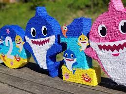Pink Baby Shark Pinata Pinatas Para Ninos Fiesta De Cumpleanos Para Ninos Pinata De Goku