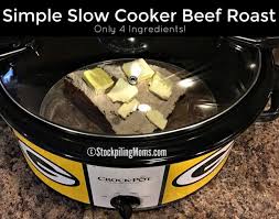Simple Slow Cooker Beef Roast Recipe Slow Cooker Slow Cooker Beef Slow Cooker Roast Beef