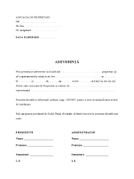 Prin prezenta se adevereste ca intretinerea pentru apartamentul nr. Adeverinta Asociatie Proprietari Vanzare