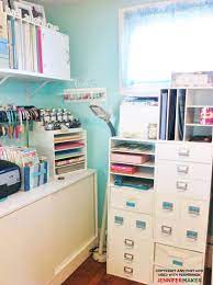 One thing that all crafters have in common is dealing with craft room organization (or the lack thereof). Craft Room Paint Colors Ideas Jennifer Maker Room Paint Craft Room Craft Room Decor