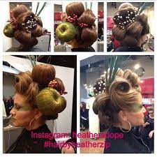 My Avant Garde Style For A Hair Show At Work Inspiration By A Potato Canoli Dish Of Morris Tap And Grille Restaurant In R Hair Shows Hair Styles Hair Makeup