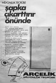 oguz topoglu arcelik buzdolabi 1975 nostaljik eski reklamlar 2 reklam posteri nostalgia reklam