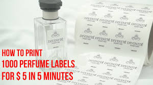 These perfume labels are ideal for traditional perfume spray bottles, decorative perfume bottles, and perfume roller bottles. How To Print 1000 Perfume Labels For 5 In 5 Minutes Youtube