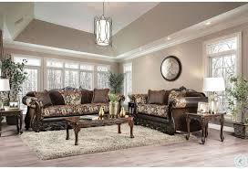 Newdale Brown And Gold Living Room Set From Furniture Of America Coleman Furniture