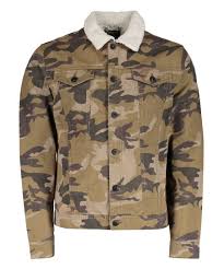 buffalo david bitton green camo jordan denim jacket men