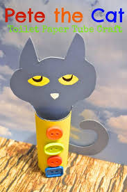 Turn the tail right side out and stuff. Pete The Cat Toilet Paper Tube Craft For Kids Four Groovy Buttons