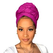 Xtrend Stretch Head Wrap Scarf Stretch Turban Long Hair Scarf Wrap Sol