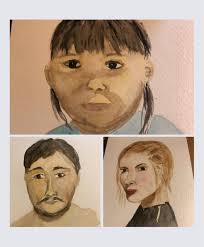 A favorite watercolor of the day. It was the third one I painted today.