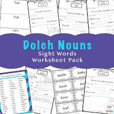 Bring learning to life with worksheets, games, lesson plans, and more from education.com. Sight Words Flash Cards Dolch Nouns Fun With Mama
