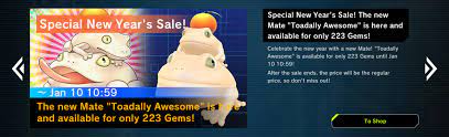 Toadally Awesome mate is here, and it's only for 223 Gems (Special New  Year's Sale) : r/masterduel