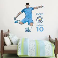 Wall Stickers Football Stickers Bedroom Decorations Kids Bedroom Man City Mcfc Manchester City Wa City Bedroom Manchester City Wallpaper Manchester City