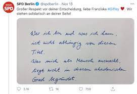 Das hat sie am freitag in einem brief an die freie universität berlin mitgeteilt. Plagiate Giffeys Redlichkeit Ist Dahin