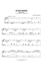 Druckfähiges pdf in allen tonarten. Star Wars Main Theme Arr Phillip Keveren Noten John Williams Klavier Grosse Noten