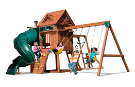 You won't want to move it once you build it. Sky Loft Swing Set With Tube Slide Monkey Bars Kids Creations