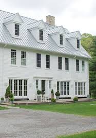 They're durable, enjoying a life span of up to 50 today, metal roofing is on the rise again: 11 White Metal Roof Ideas Metal Roof House Exterior House Styles