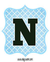 Change the look by changing the paper . Blue And Black Printable Letters For Banners Swanky Design Company