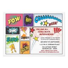 Vintages Comic Buch Streifen Superheld Party Laden Einladung Zazzle De Superhelden Party Comic Bucher Einladung Zur Geburtstagsparty