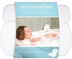 Luxury spa bath pillow will transform bath time into a relaxing spa experience. Amazon Com Stock Your Home Luxury Spa Bath Pillow Mat Features 3 Panel Nonslip Jacuzzi Pillow With Removable Suction Cups And Ex Bath Pillows Bath Luxury Spa